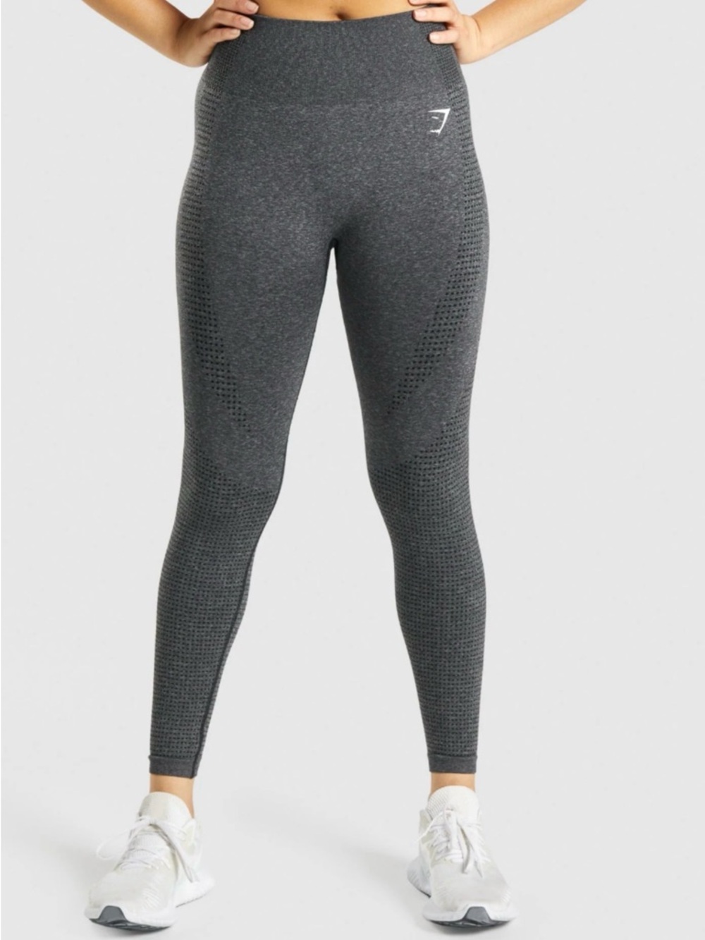 Gymshark Women's Vital Seamless 2.0 Leggings Charcoal Marl Size Medium